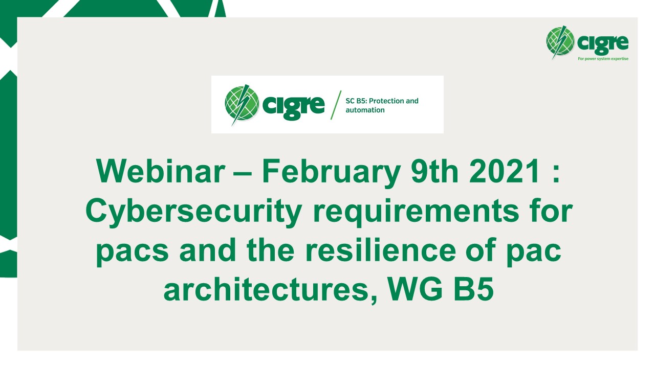 Webinar SC B5 - February 2021