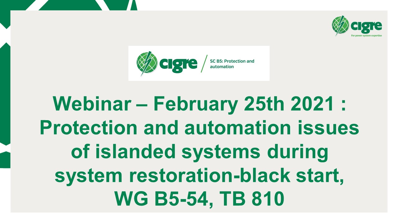 Webinar SC B5 - February 2021