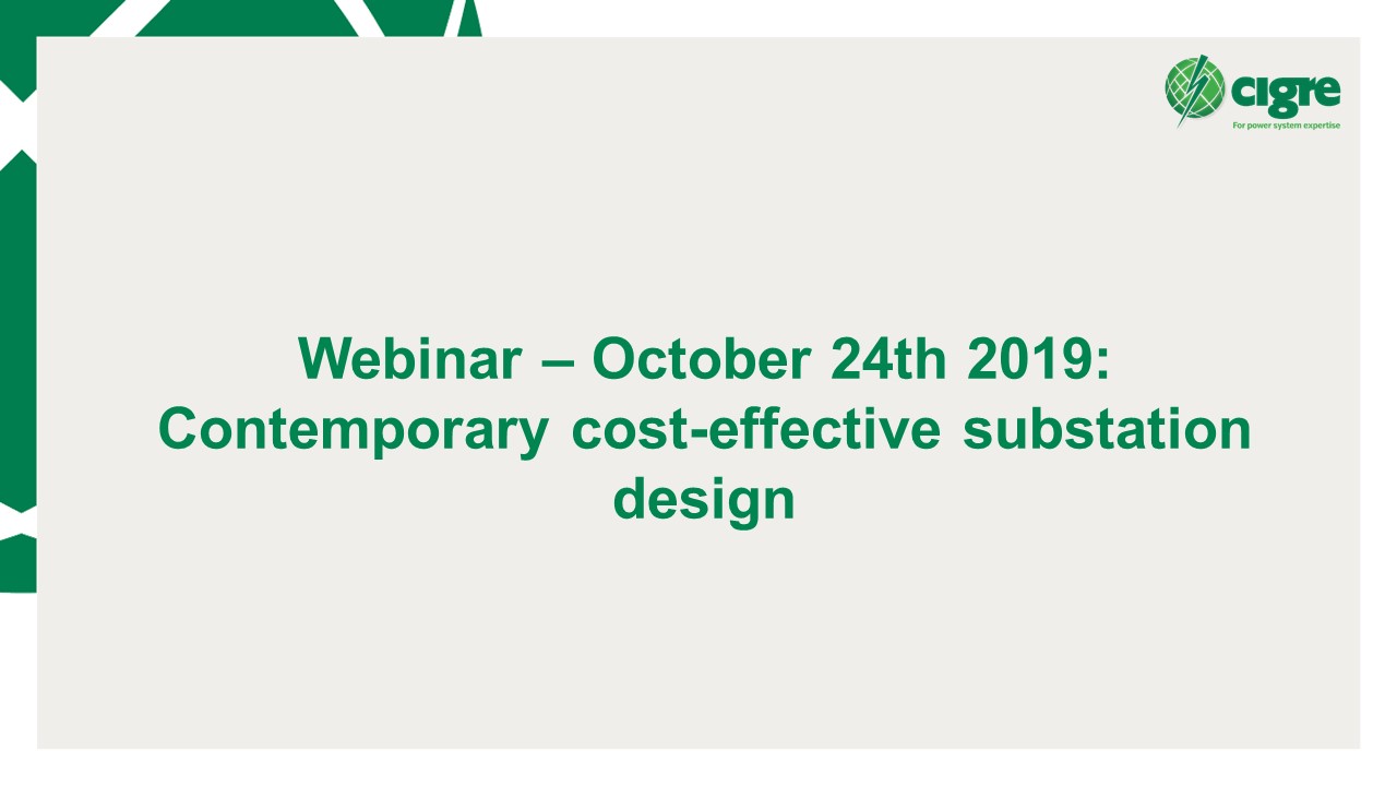 Webinar SC B3 - October 2019